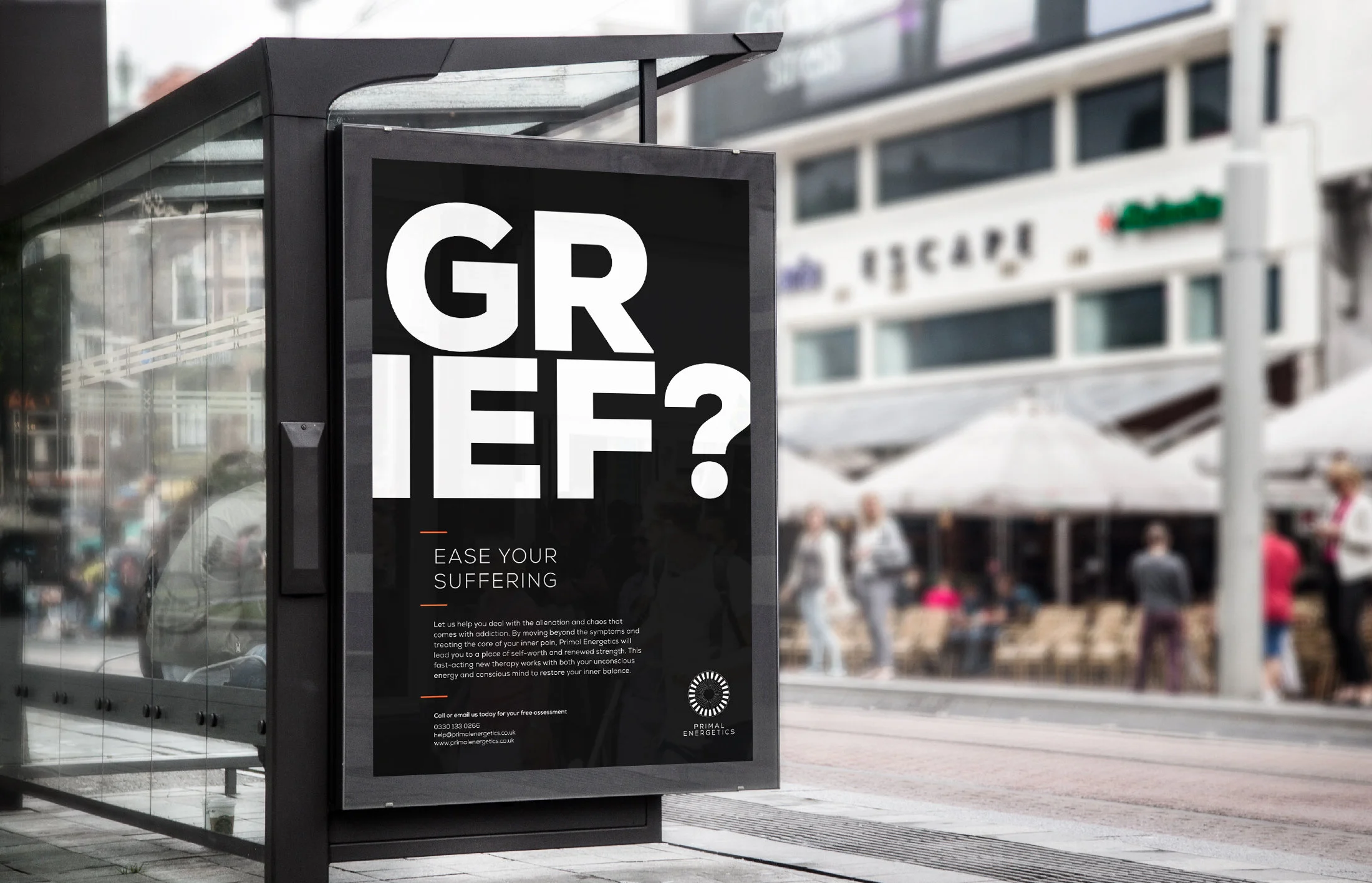  I worked with Primal Energetics to create a targeted campaign for Mental Health Awareness Week, including posters, postcards, email and bus signage.  