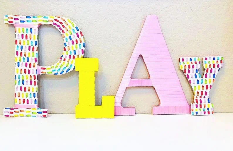 playroom wall letters