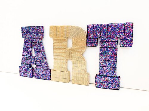 Tightly Wound Designs-Vibrant READ Wall Letters