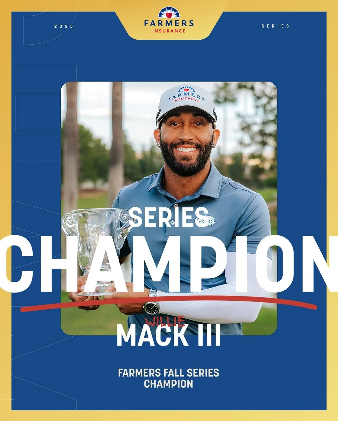 Willie Mack III is the Farmers Fall Series champion! 🏆

@williemack3 started the week in second place in the standings before a win in Tustin pushed him to the overall top spot in the Farmers Fall Series. 

His win at the Farmer Fall Series Finale m