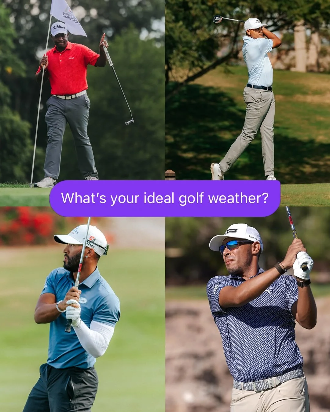 Another round of best golf weather. 🏝️

Who do you agree with?