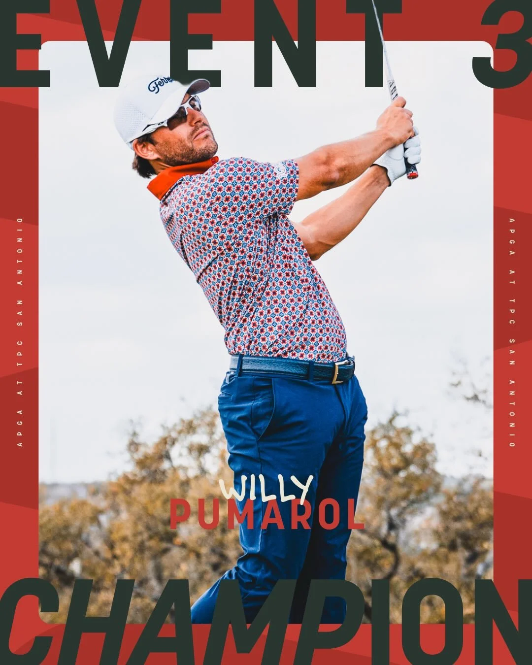 And it&rsquo;s @willypumarol taking home the trophy at APGA at TPC San Antonio! 🏆

In just his second APGA tournament, Pumarol needed three playoff holes to hold off @andrew_walker0606 and capture his first career APGA win. 

Pumarol came into the f