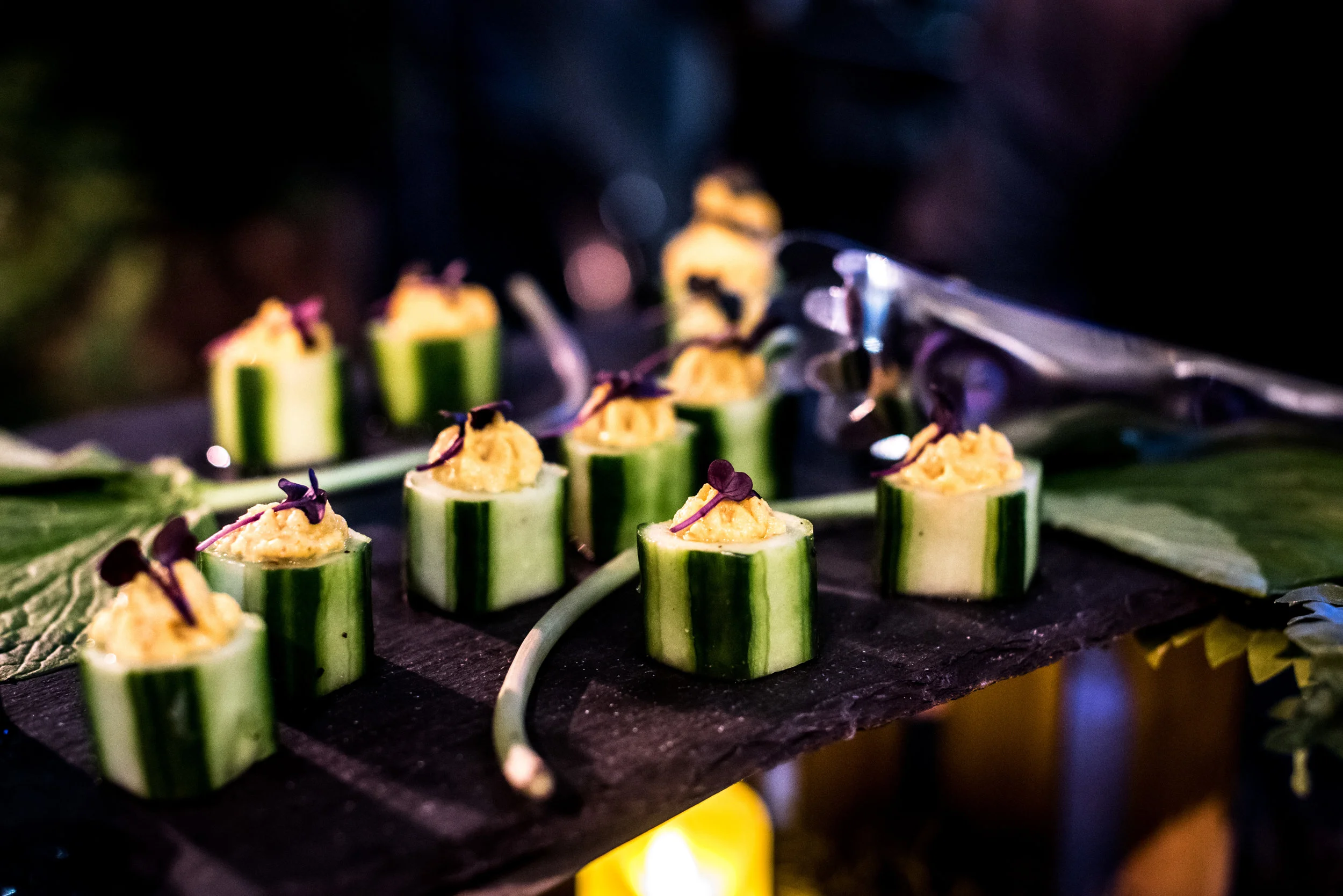 Delicious treats from elite caterers. 