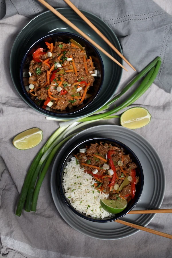 Beef teriyaki with rise 