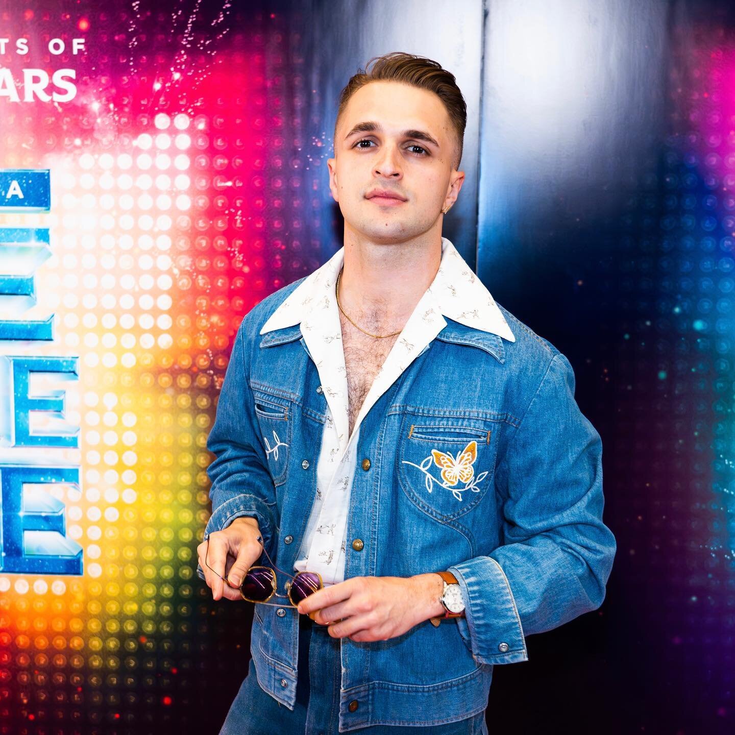 disco cowboy denim for opening of @onemoretimebway 🦋 

custom embroidery by @alyuntrend 
photos by @carrington_spires