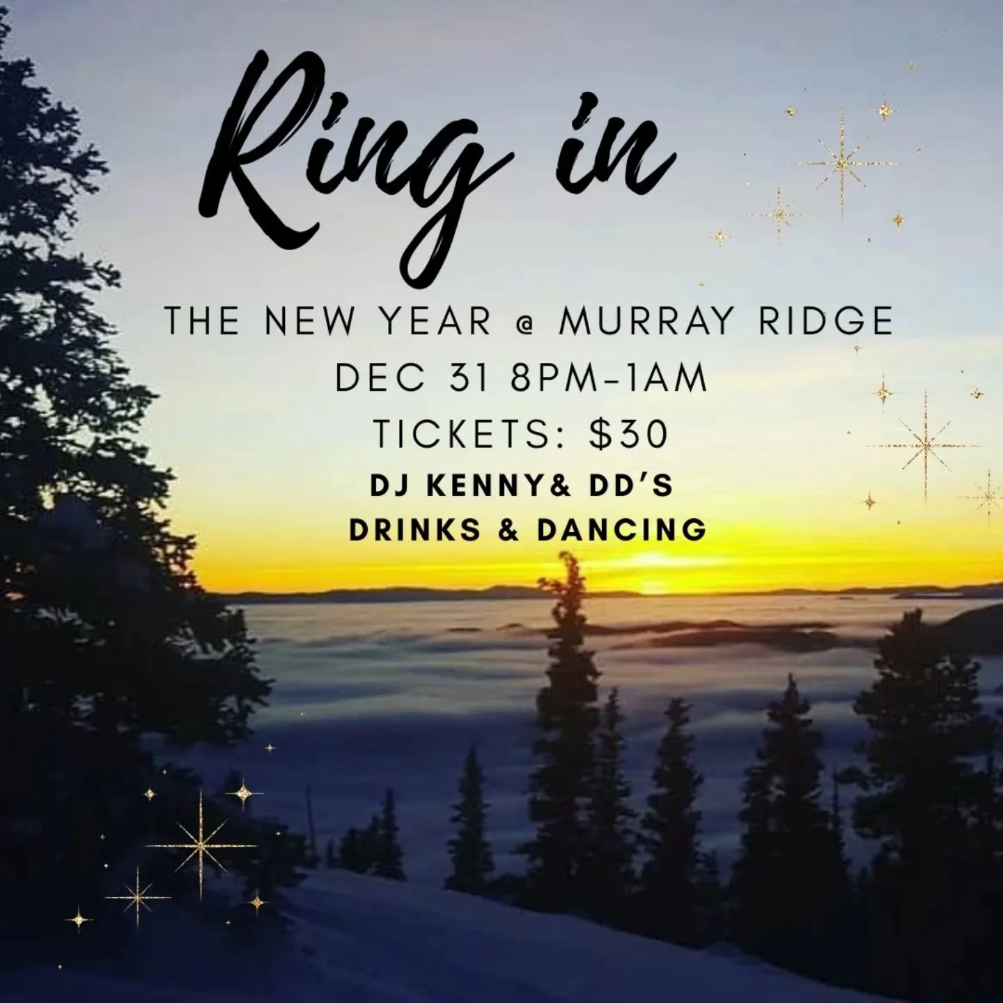 If you've ever been to a Ridge party...you know.  Step back in time to step into a whole New Year at everyone's favourite party spot in the Murray Ridge TBar Lounge this New Year! DJ Kenny will be on the tunes, DD's ready to get you home safely, and 