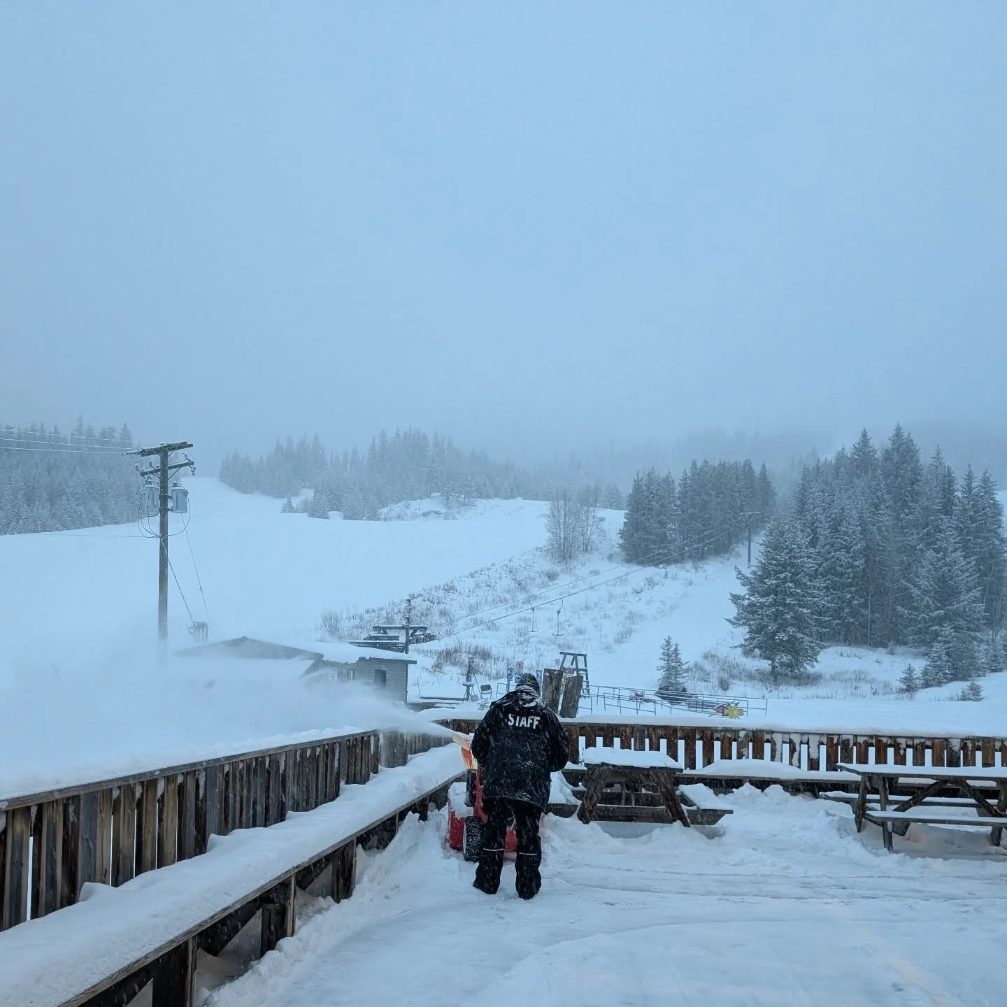 15cm and it's still coming down! Get up here!