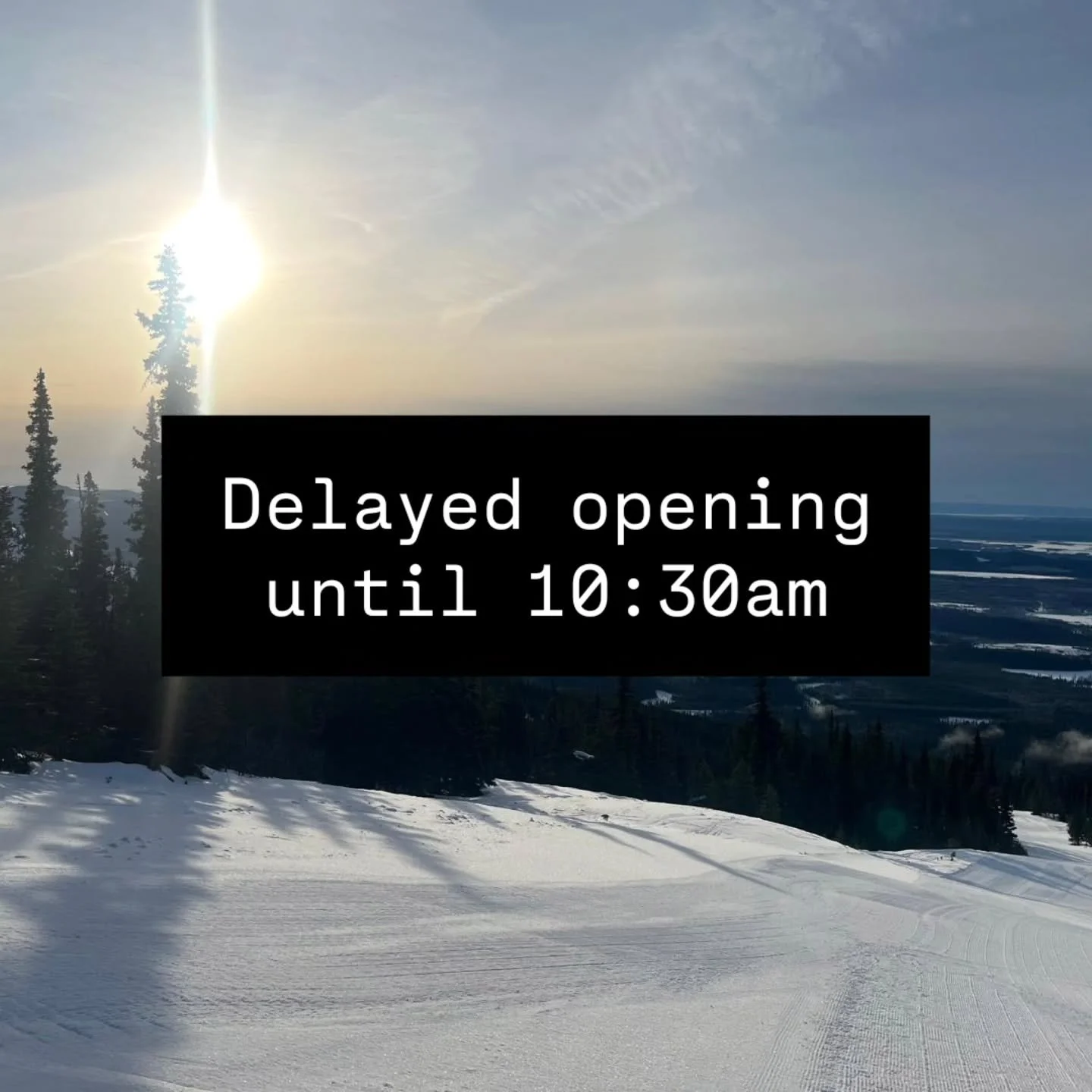 Due to road conditions we will be delaying opening until 10:30am. Please drive safe