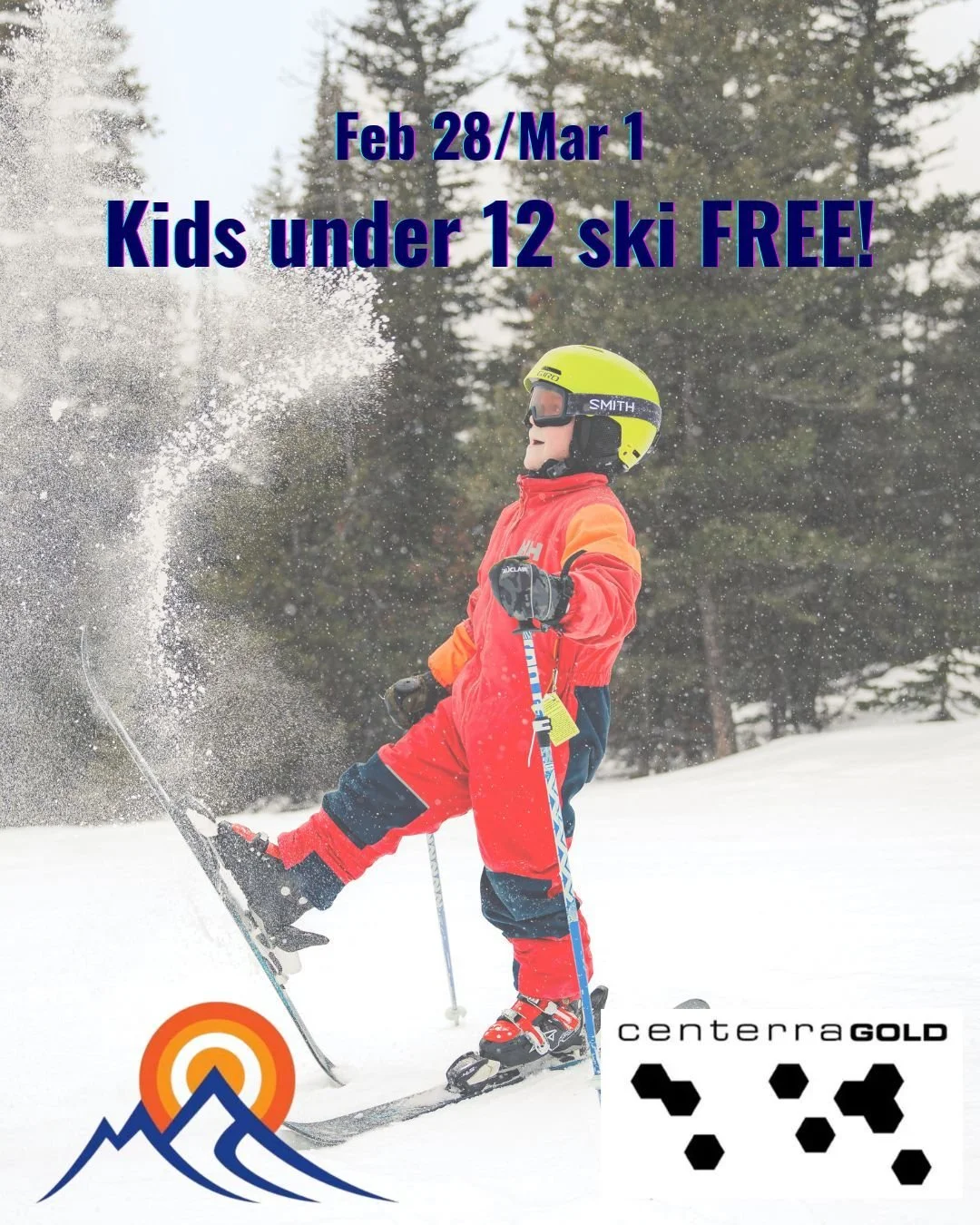 Get in the car kids~! Come for a day or two at the Ridge and Mt Milligan is picking up the tab! All kids 12 and under can get a free lift pass Saturday and/or Sunday this coming weekend! 

Lessons
Skating
Fire with smores

Come and get some winter wi