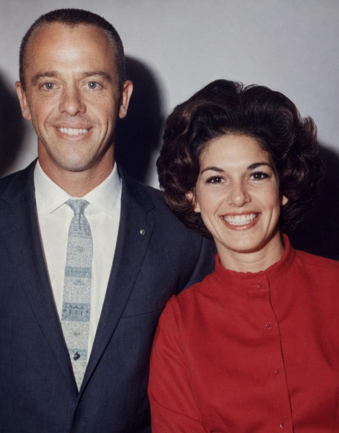 Norma Jean with astronaut Alan Shepard at a Los Angeles communications conference in the early 1960s