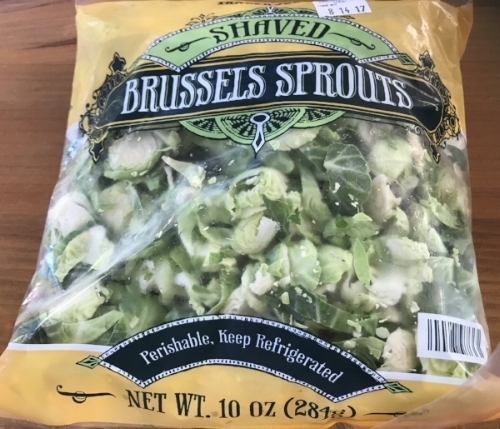 Trader Joes Shaved Brussels Sprouts.