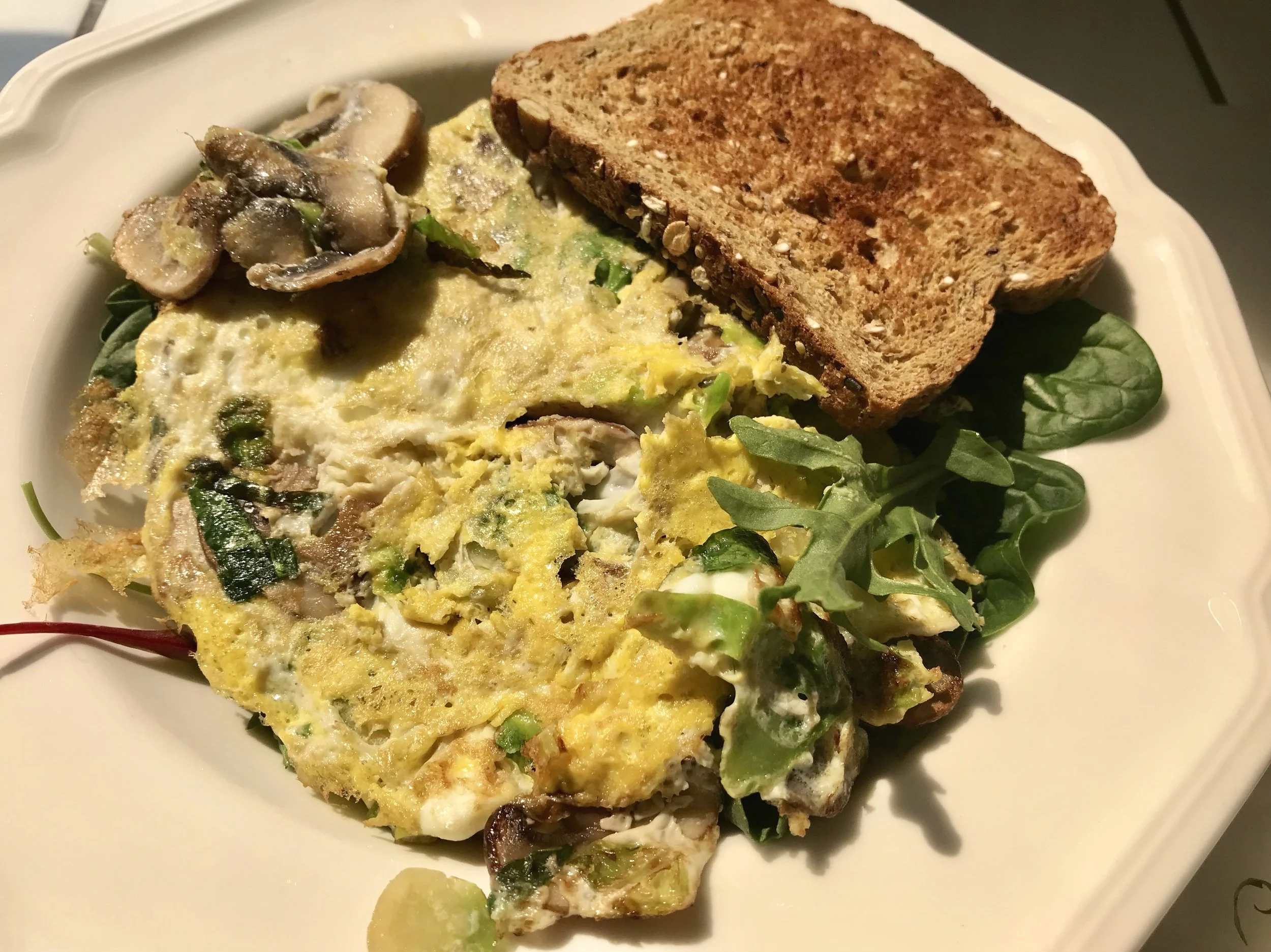Last but not least, pair it with a piece of whole grain toast and some berries for a delicious, nutritious and satisfying meal!