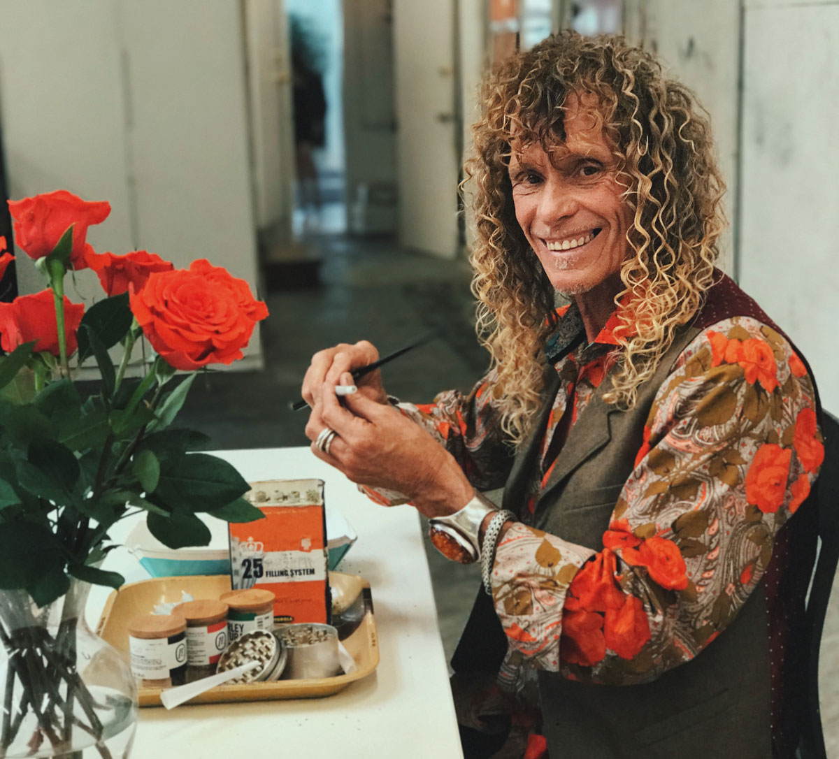 Peter Packing a Pre-Roll for his patients at Rose Collective