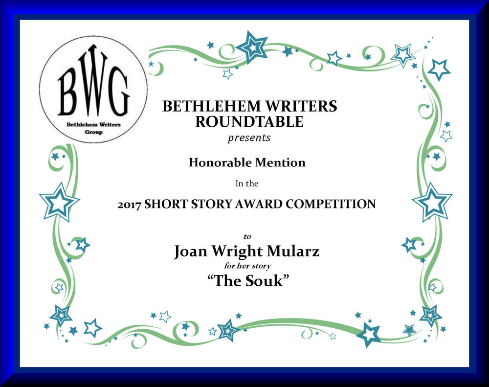 Blog Joan Wright Mularz, Bethlehem Writers Roundtable