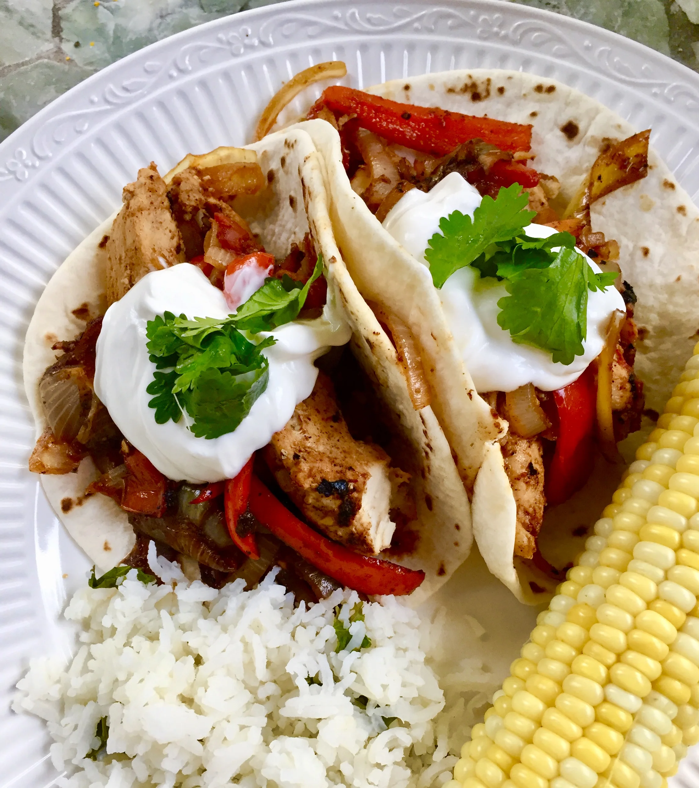 Easy Grilled Chicken Fajitas