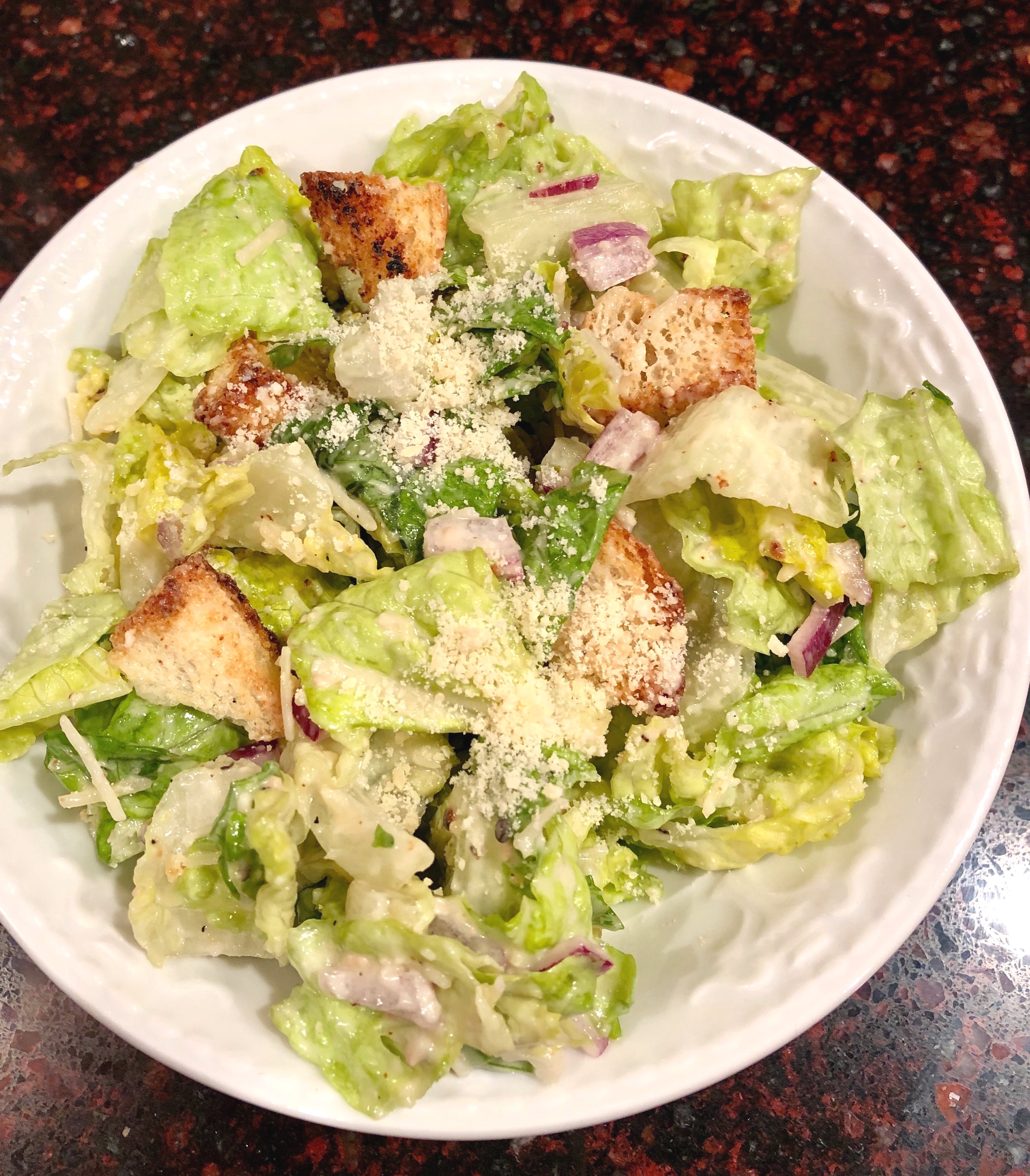 Classic Caesar Salad with Easy Creamy Dressing