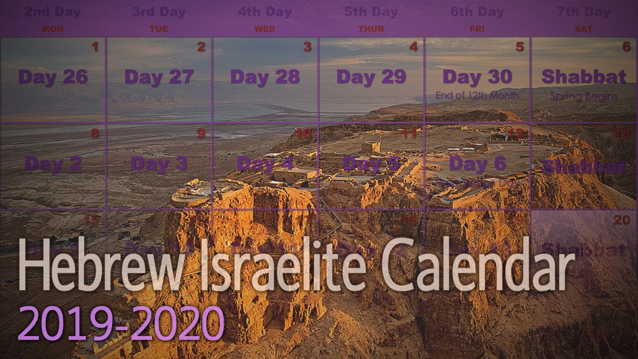 Hebrew Israelite Calendar 2022 2023 Hebrew Israelite Calendar (2019-2020) — Kingdom Preppers