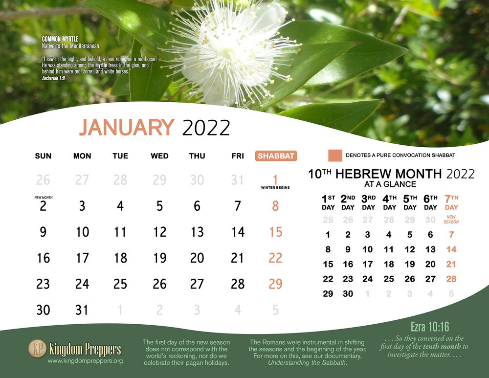 Hebrew Israelite Calendar 2021 2022 Kingdom Preppers