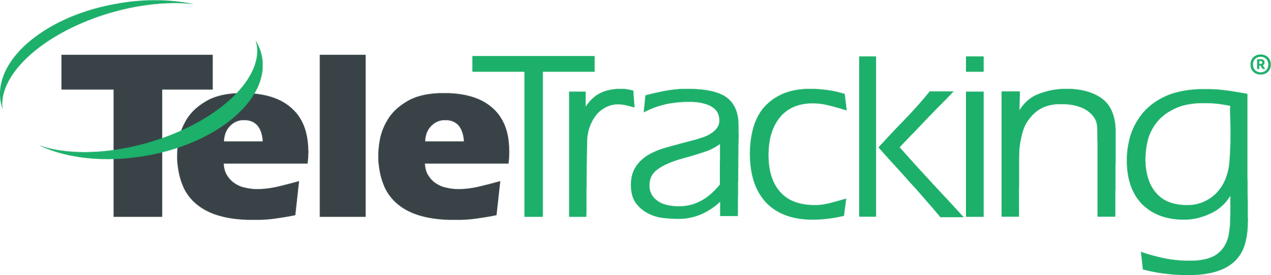 TeleTracking Logo - GreenGrey - Registered - Brian Abercrombie.png