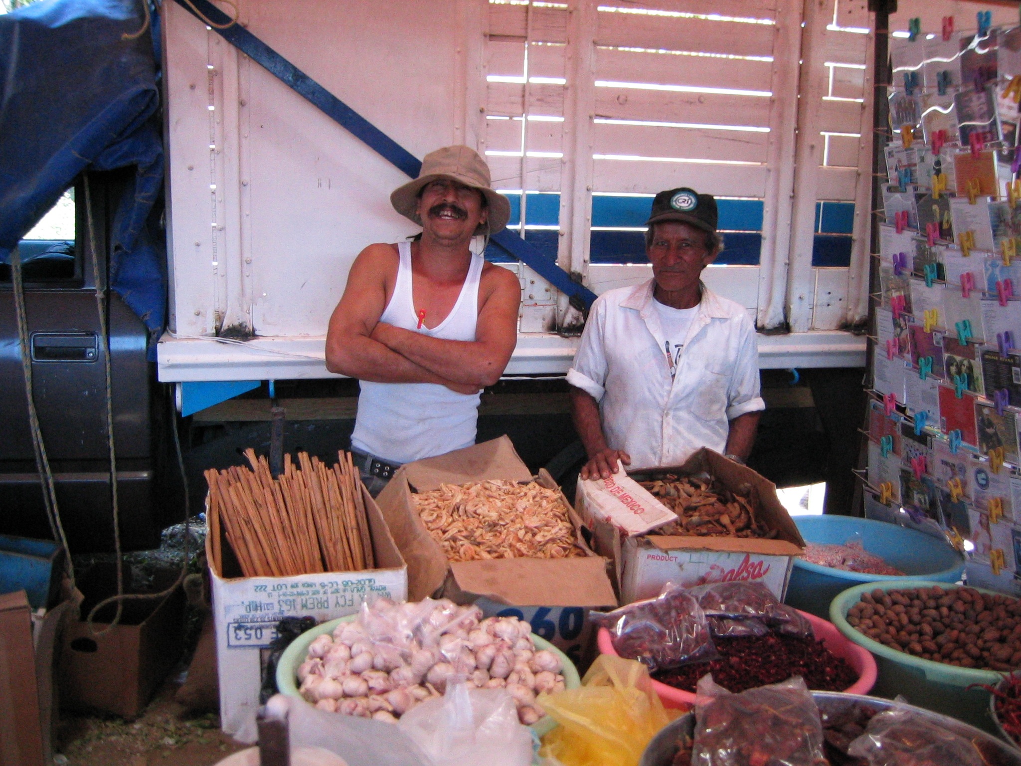 cinnamon sticks, dried shrimp, garlic, raisins…