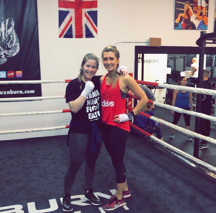 Maggie & Kayla- Certified Boxing Trainers through the world's #1 boxing certification, Box N Burn Academy.