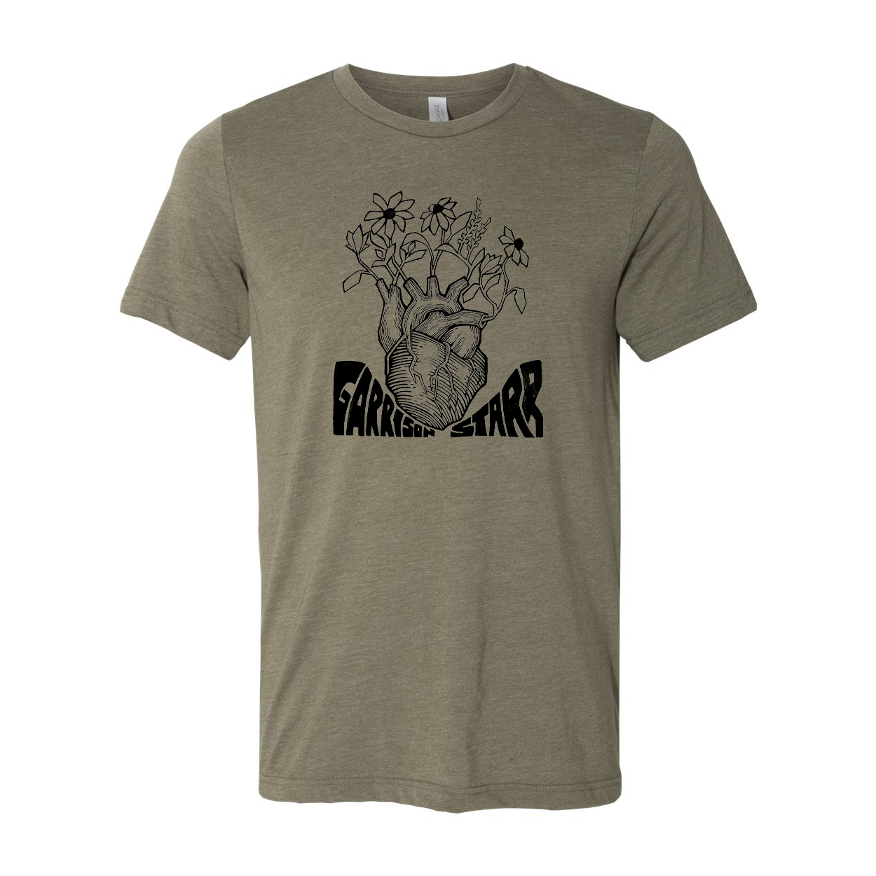 Army Green Flower Shirt
