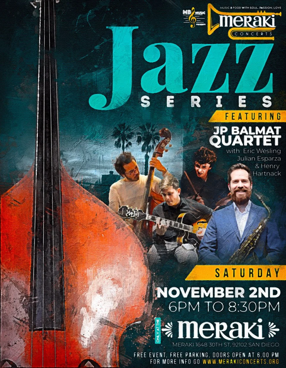 JP Balmat Quartet @ Meraki Concert Series 