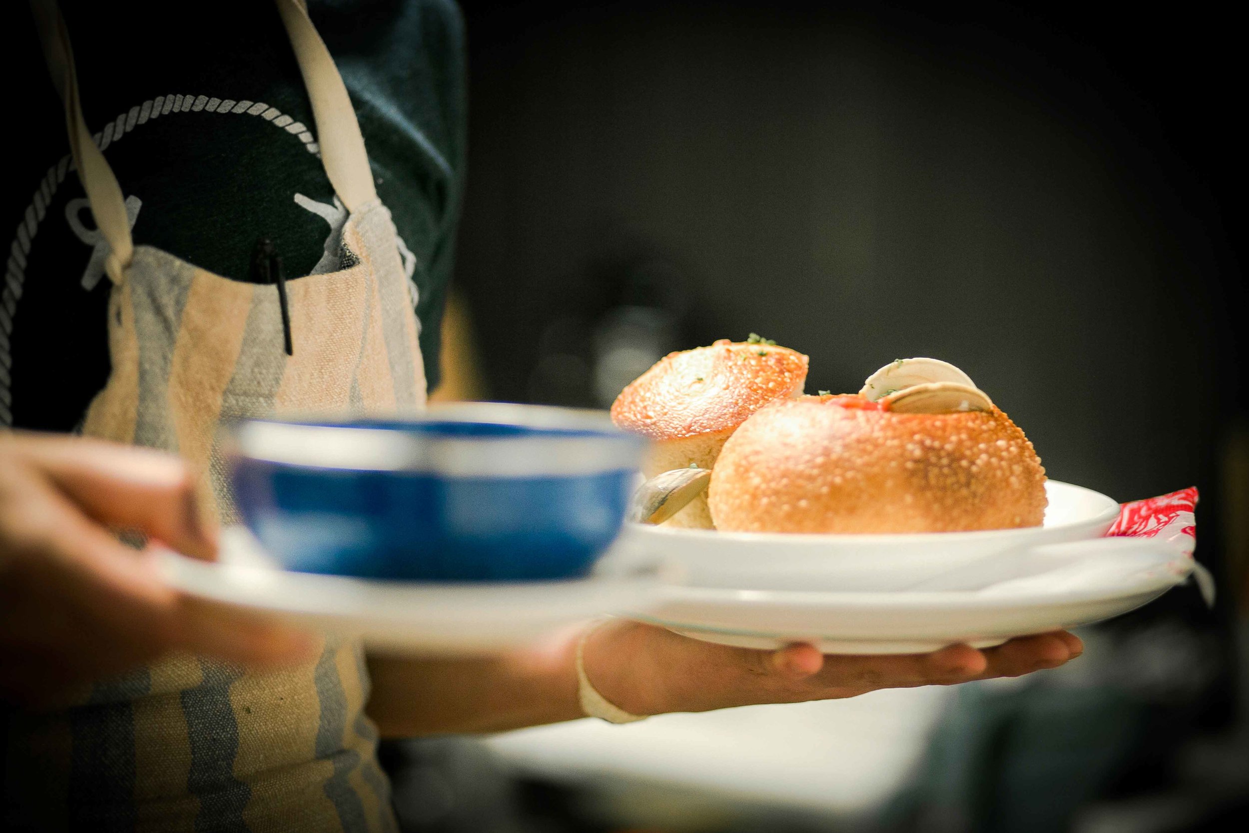 Chowder bread bowl.