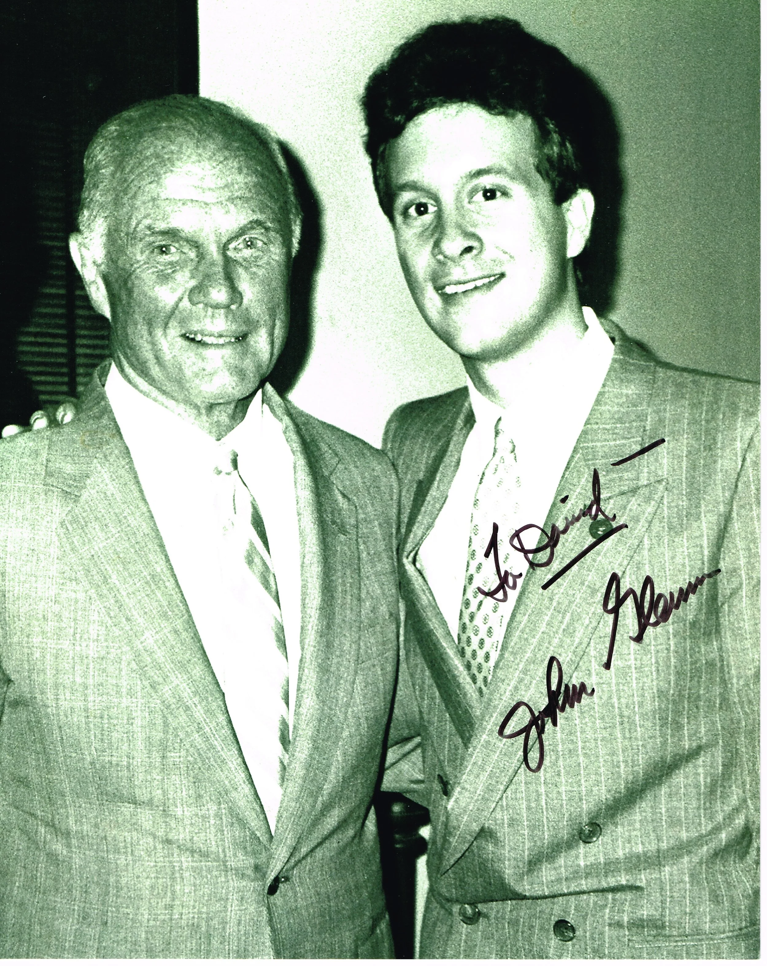 US Senator John Glenn and David Eastis