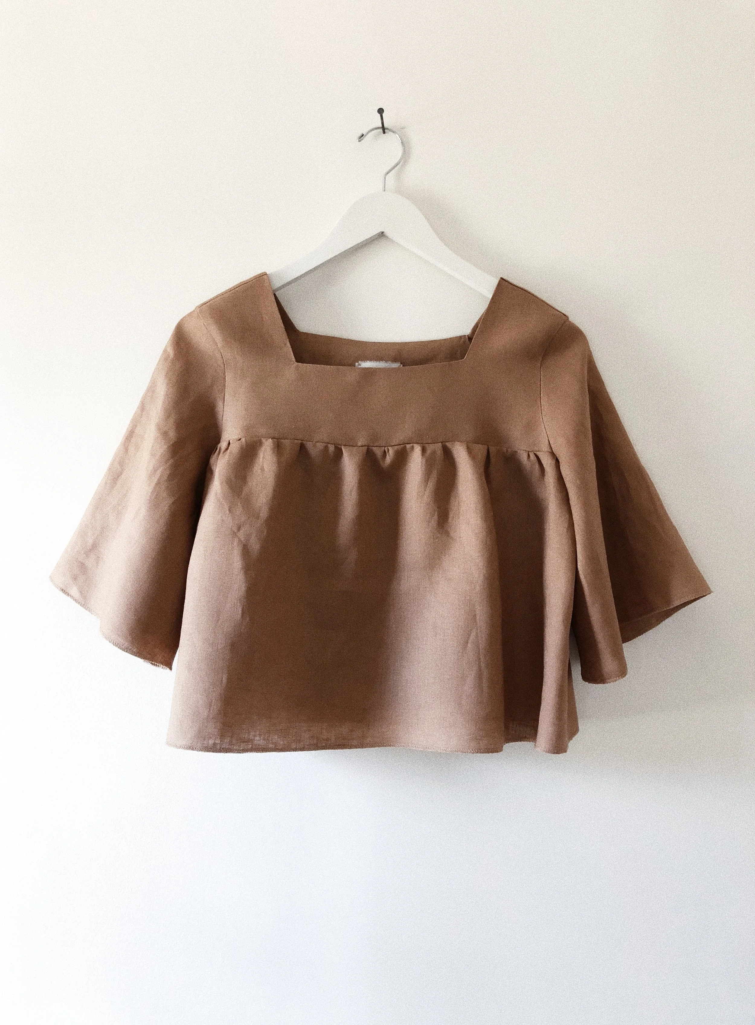 Linen Dolly Blouse - Sandstone