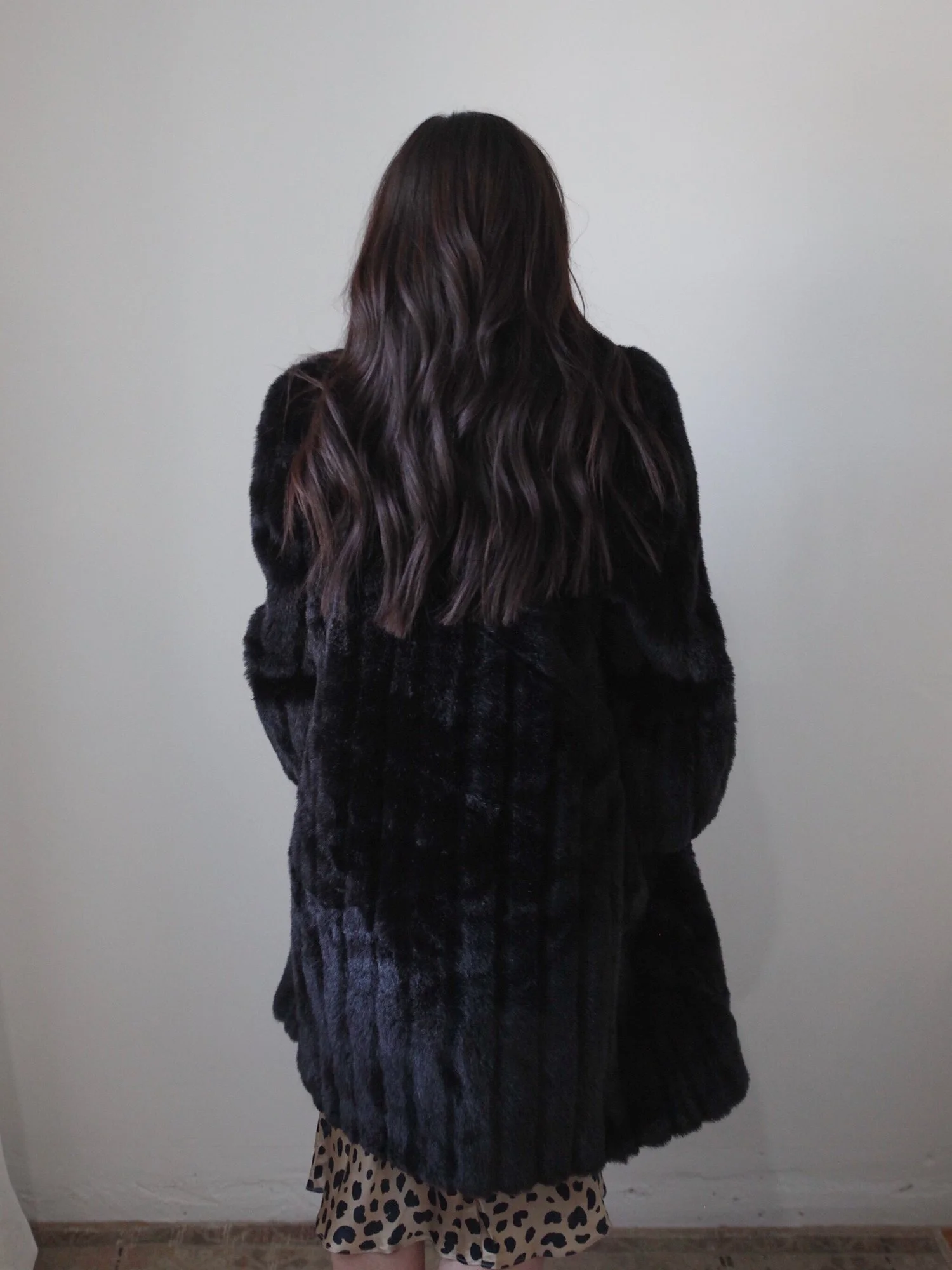 Vintage Faux Mink Coat