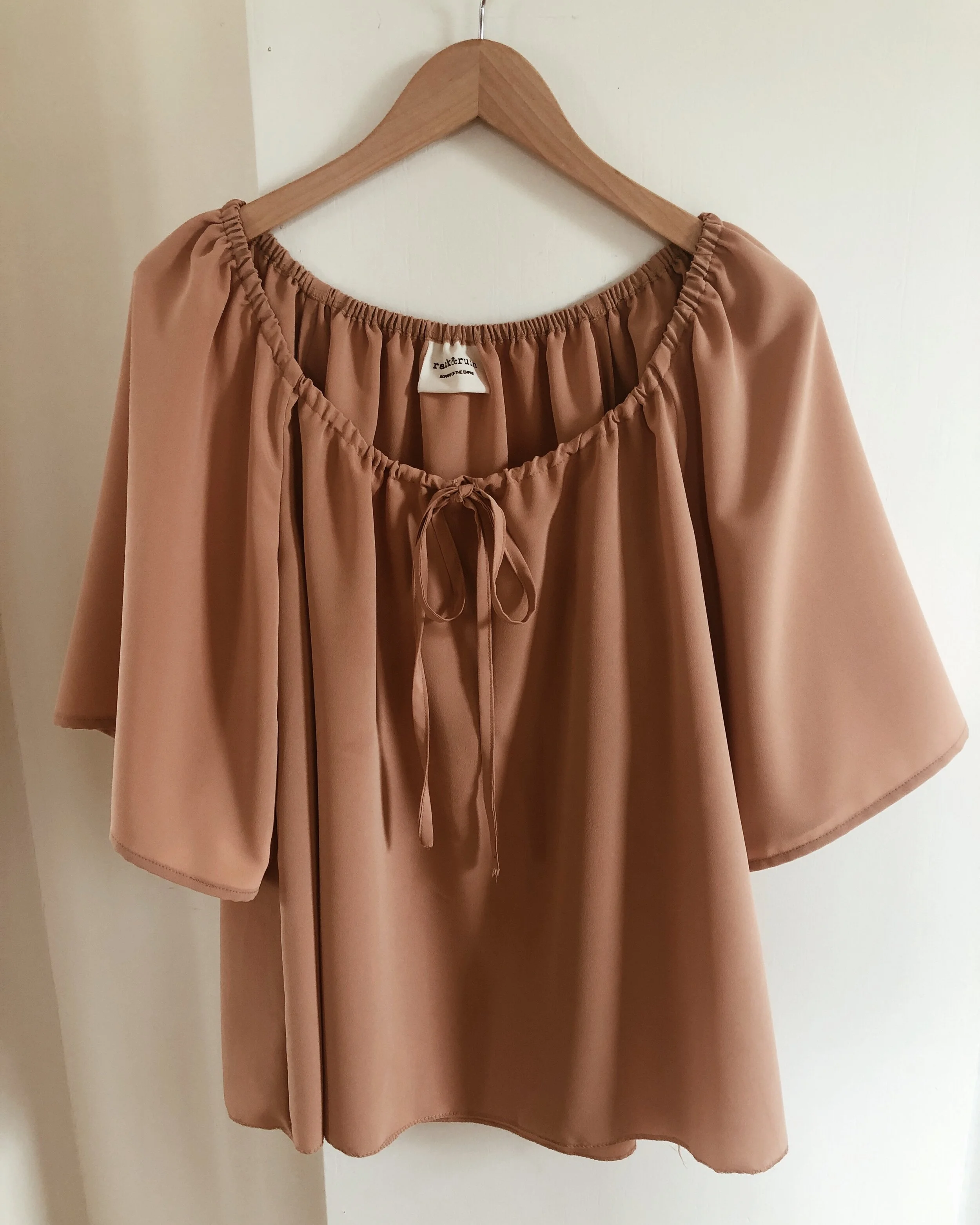 Rack+Ruin - Peasant Blouse Sample - Nude
