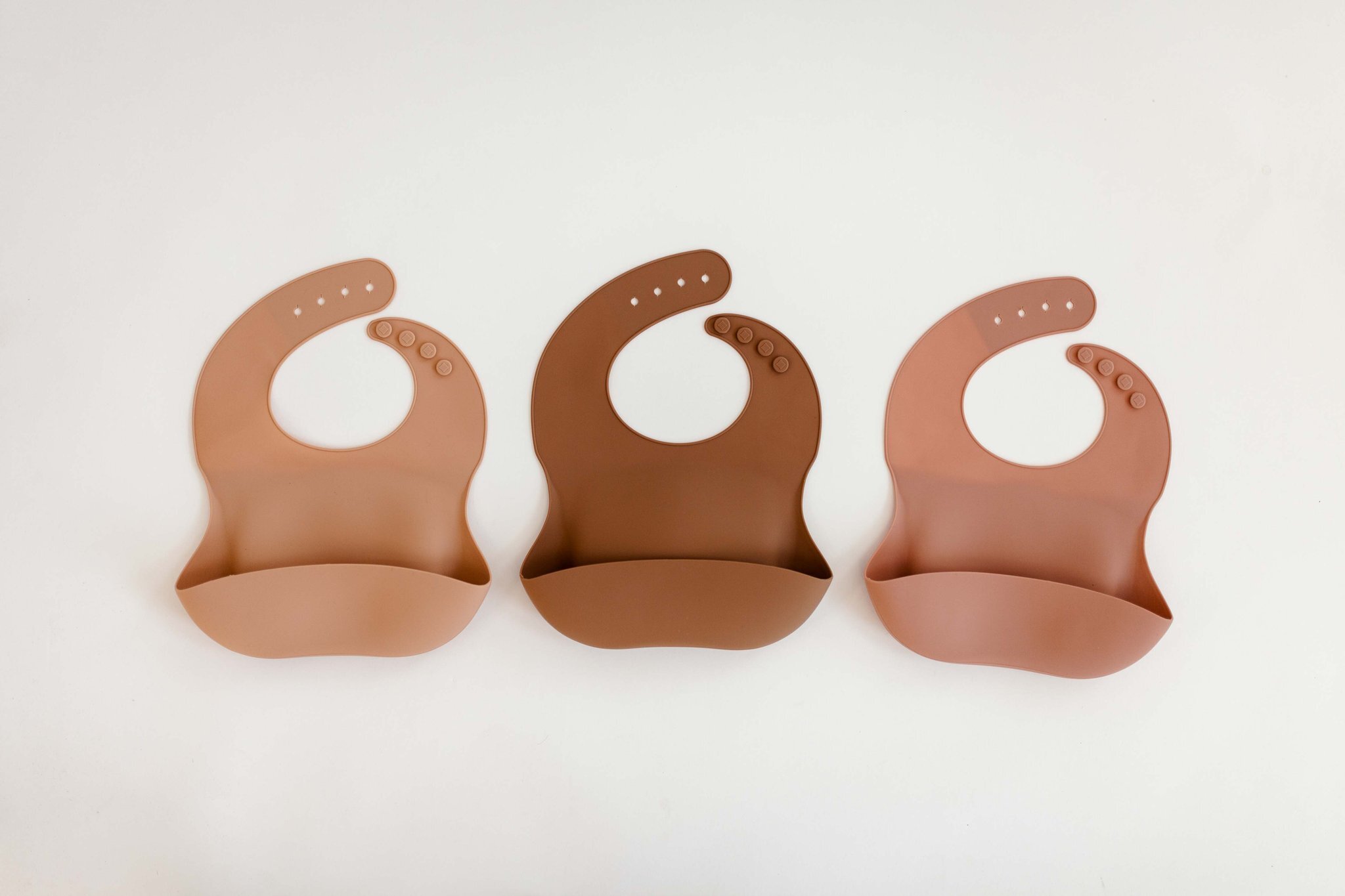 Silicone Bibs - 3 colours