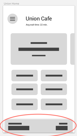 The order card closed.