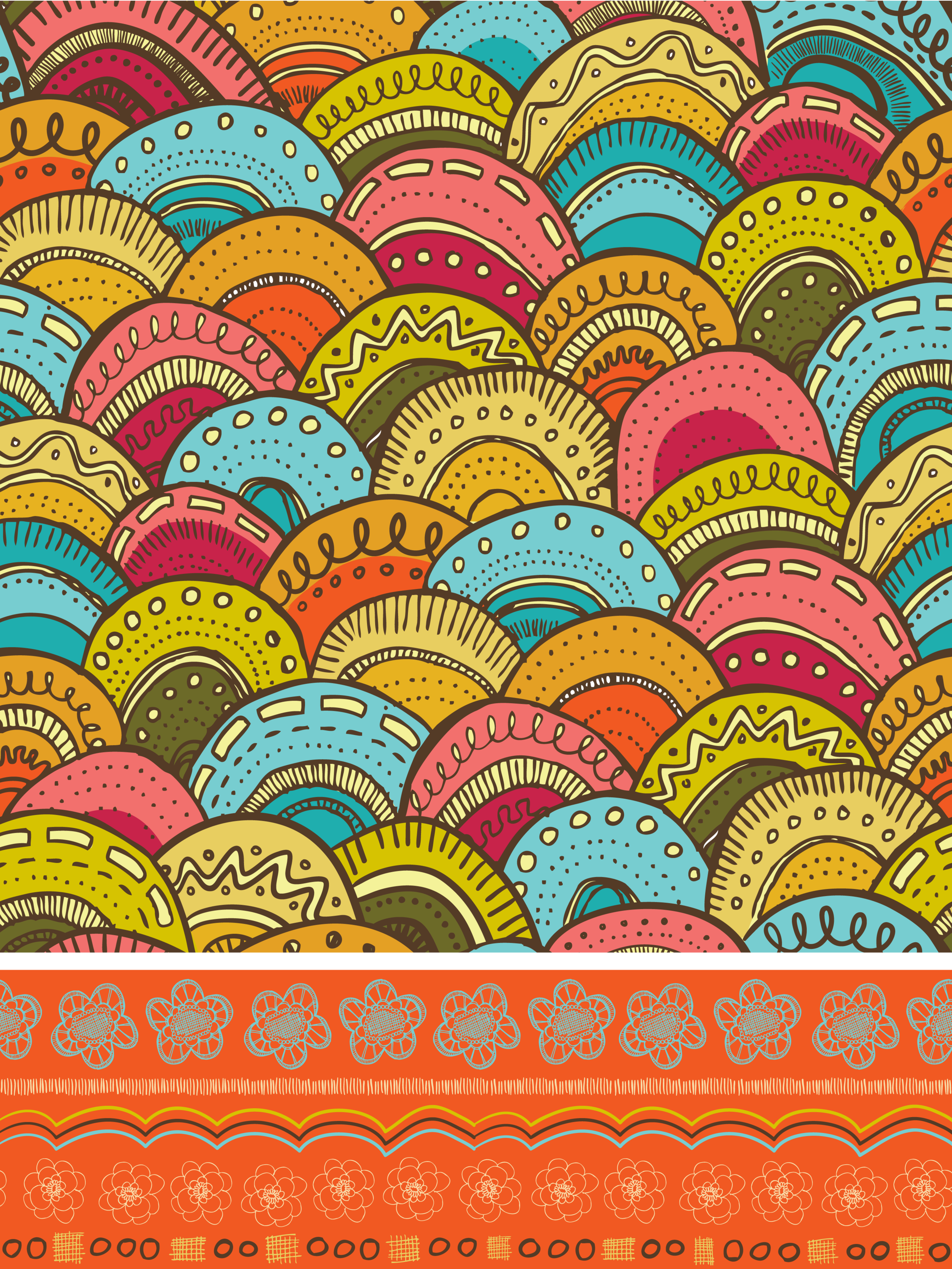 Embellished Scallop Pattern