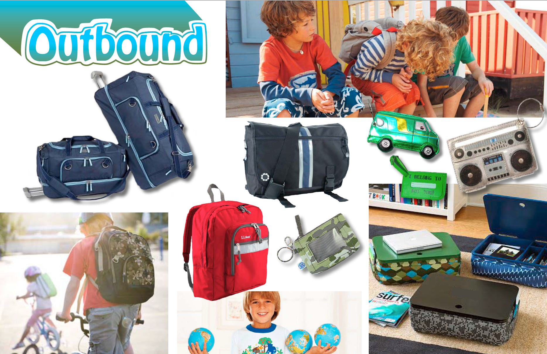 Target Boys Luggage Mood Board