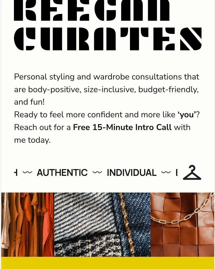 I completed my virtual Fashion Styling Foundations online course from FIT -- AND -- I've officially created a page on my portfolio site devoted to Keegan Curates, defining the personal styling services I plan to offer and my mission.
Sound like somet