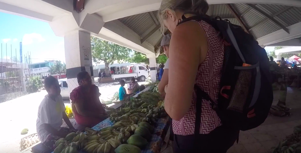 Provisioning in Vanuatu in preparation for the voyage to Australia