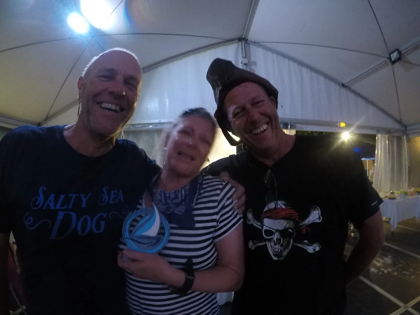 Mick & Jenny with rally organiser John Hembrow