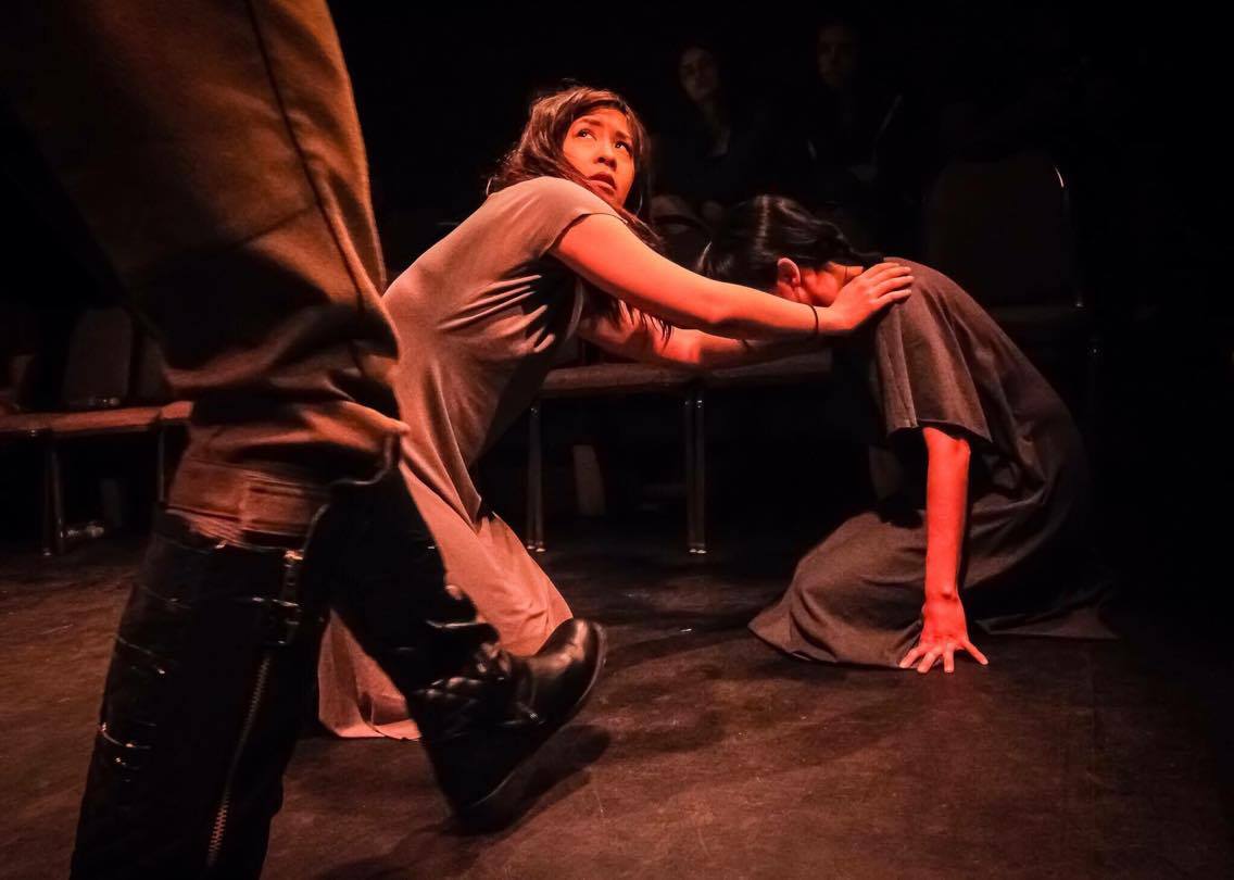 Paradise Factory (New York, NY): Meggy Hai Trang (L) as Daiyu and Adelyne Liu as Nuying in SAITAMA 埼玉 by Erik Champney. Photo by Bryan Cash.