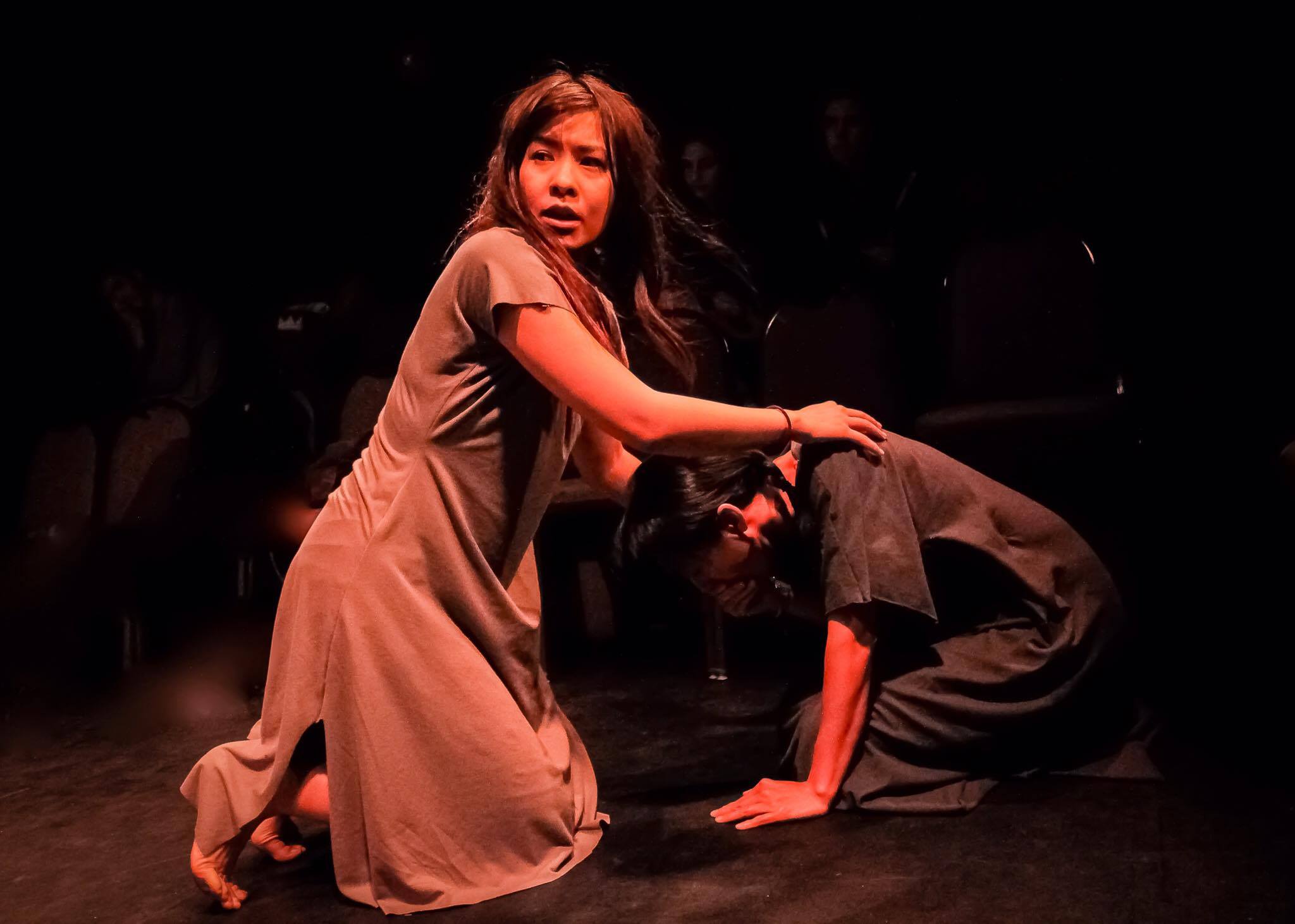 Paradise Factory (New York, NY): Meggy Hai Trang (L) as Daiyu and Adelyne Liu as Nuying in SAITAMA 埼玉 by Erik Champney. Photo by Bryan Cash.