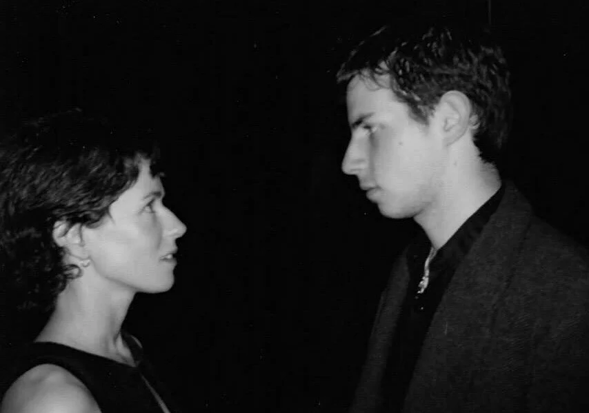 Stacey Jackson (L) as Philly and Brian Erlich as Henry in DEAD BRAINS by Erik Champney.