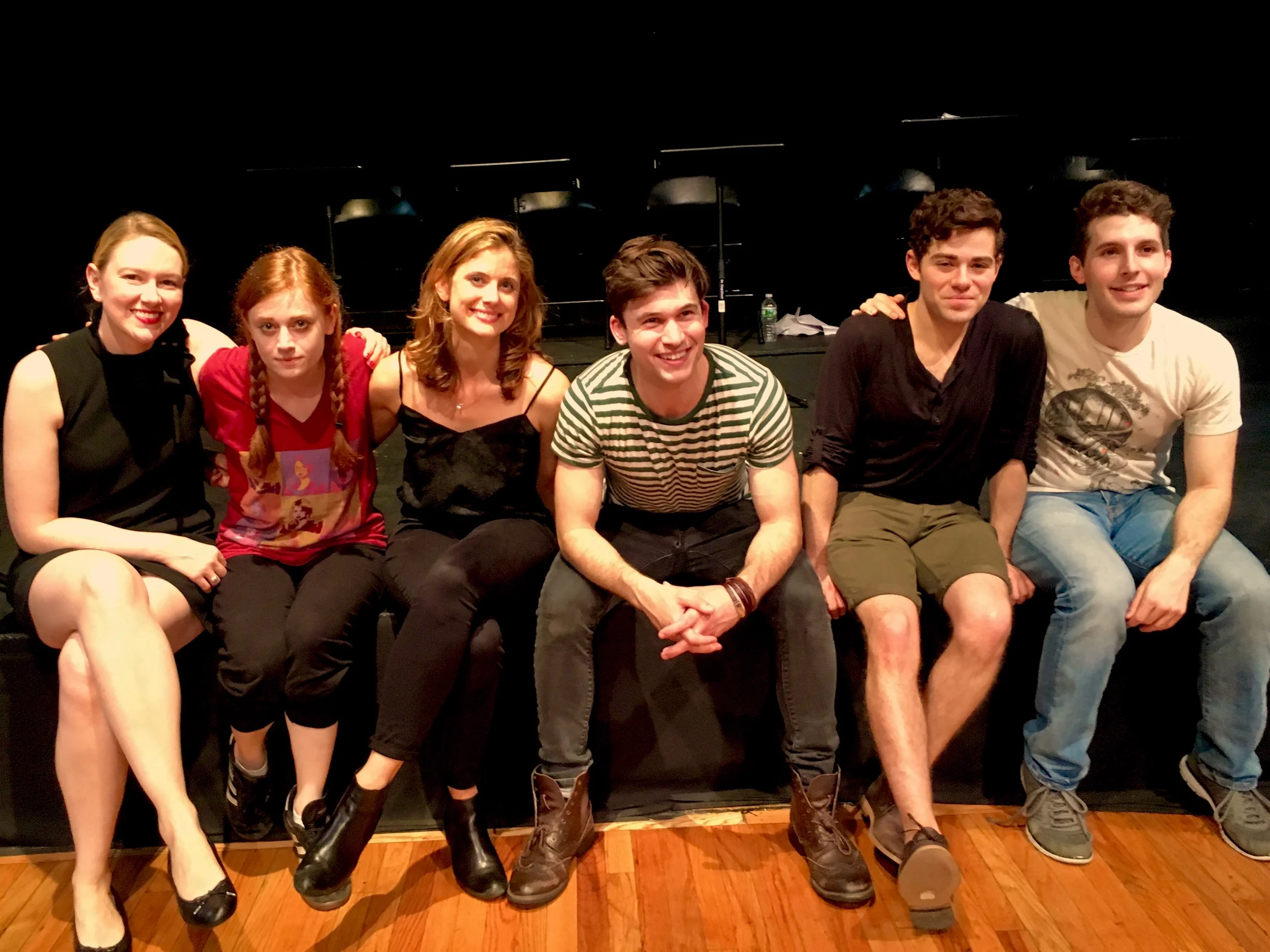 The PANGAEA Cast: Charity Schubert (L), Susannah Perkins, Elizabeth Inghram, Marrick Smith, Misha Osherovich, and Ryan Molloy.