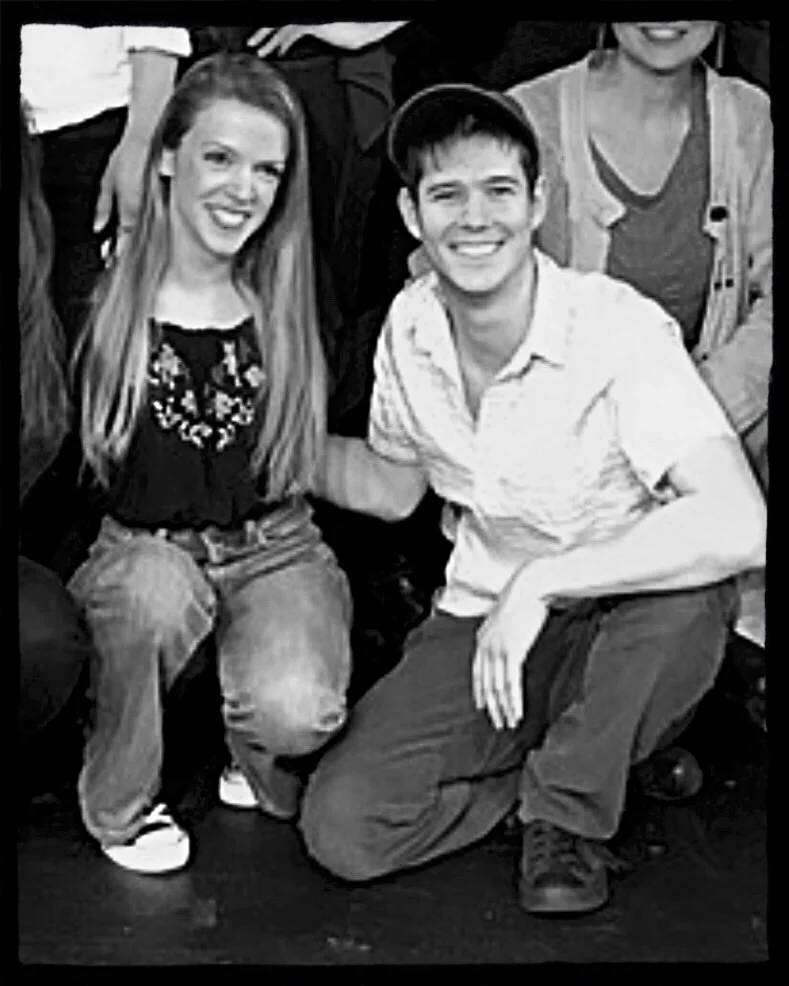 Alanna Dachille (L) and Dylan Goodwin welcome the chance to smile.