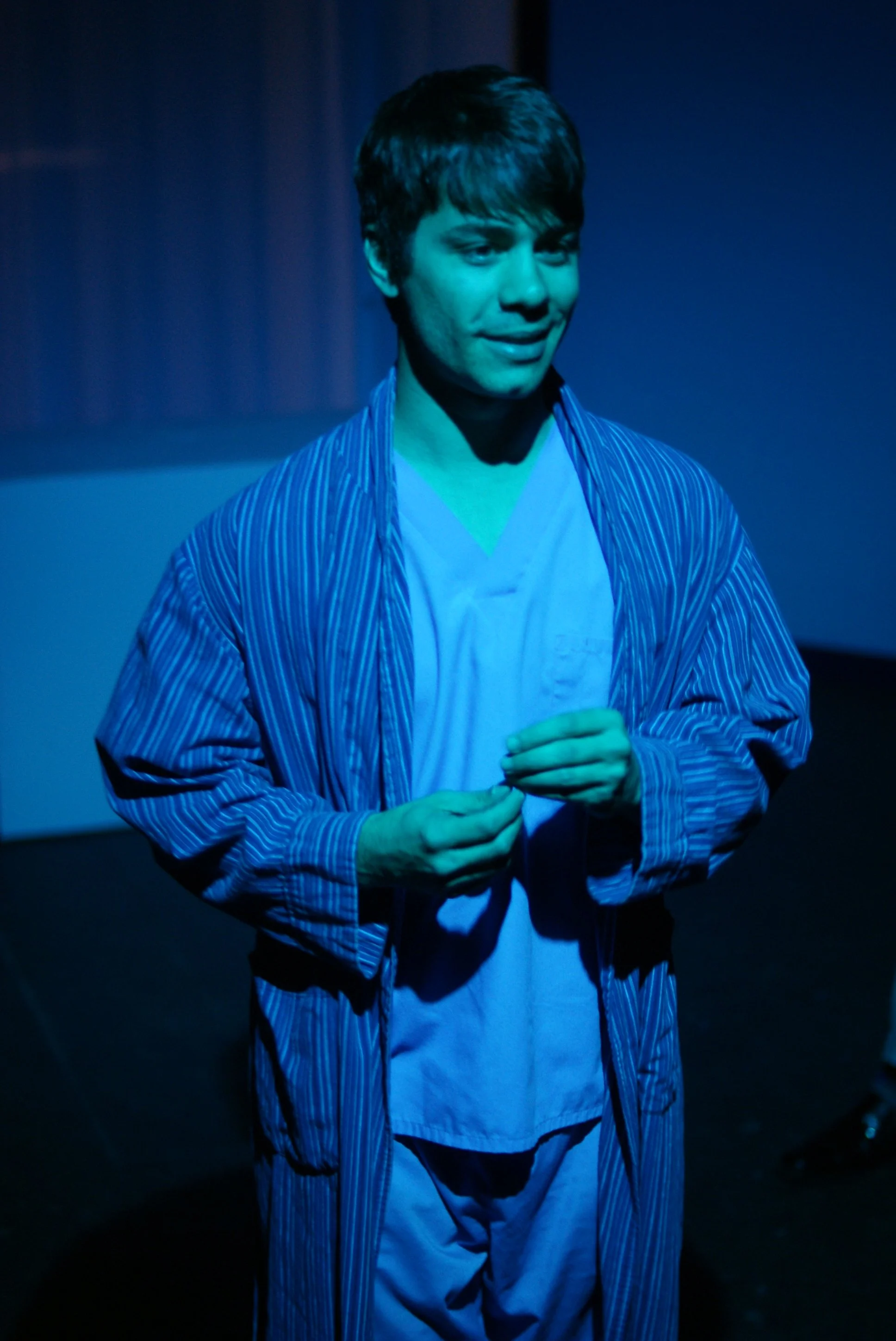 MadLab Theatre (Columbus, OH): Chad Hewitt as Allen in THE SCREENS by Erik Champney. Photo by Andy Batt.