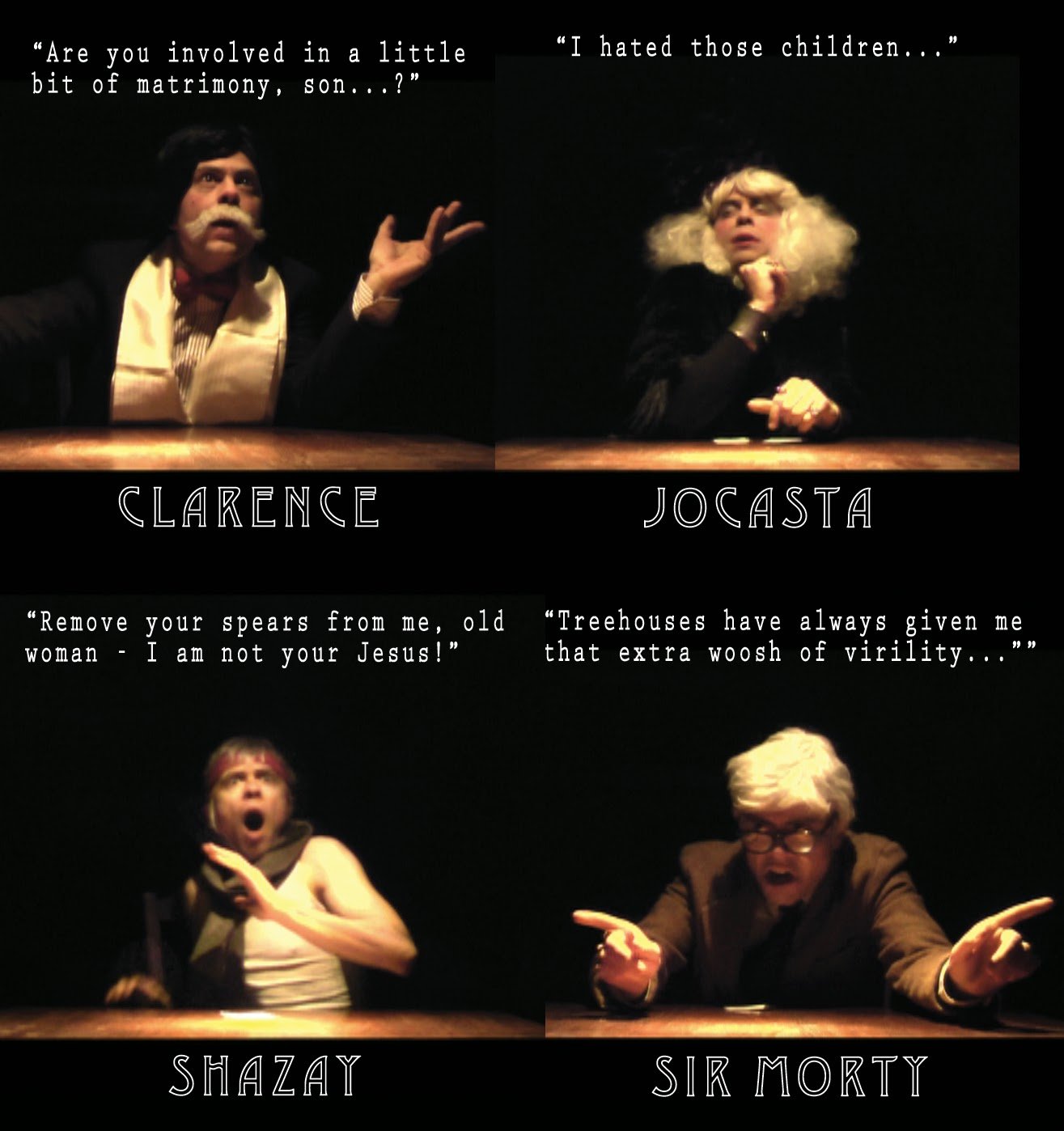 Mike Newman and everybody in MORTY AGAINST HUMANITY by Erik Champney.