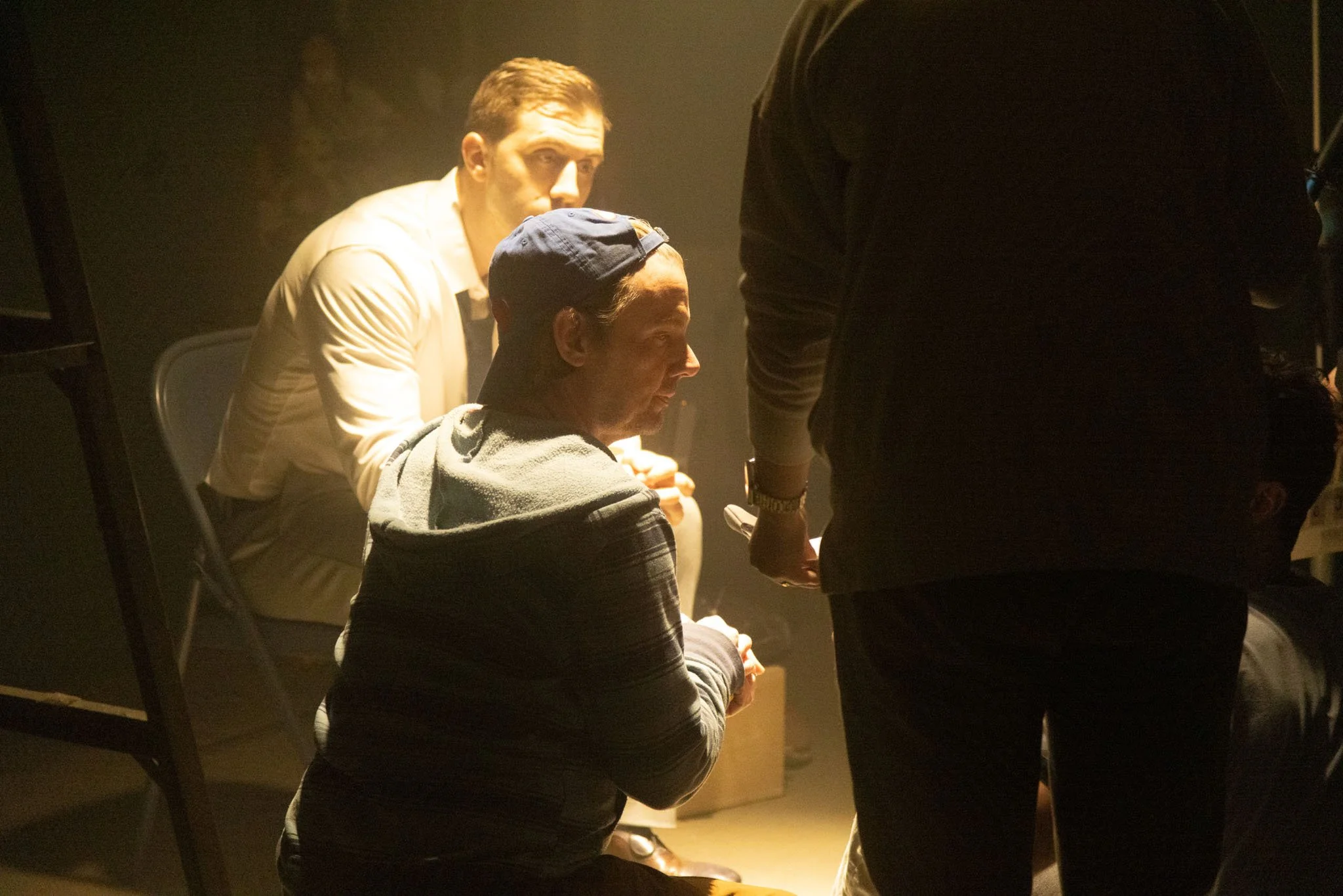 Erik Champney (foreground), Randy Borruso