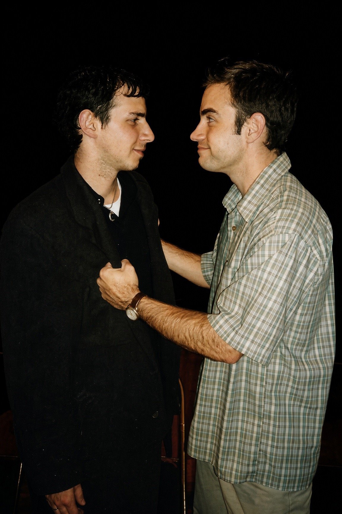 Bay Area Playwrights Festival (San Francisco, CA): Brian Erlich as Henry and Kenny Shults as Corey in DEAD BRAINS by Erik Champney. 