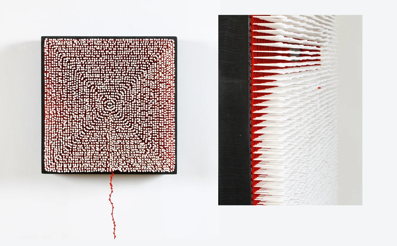 Pensées claires Coton tiges 82 x 82 cm