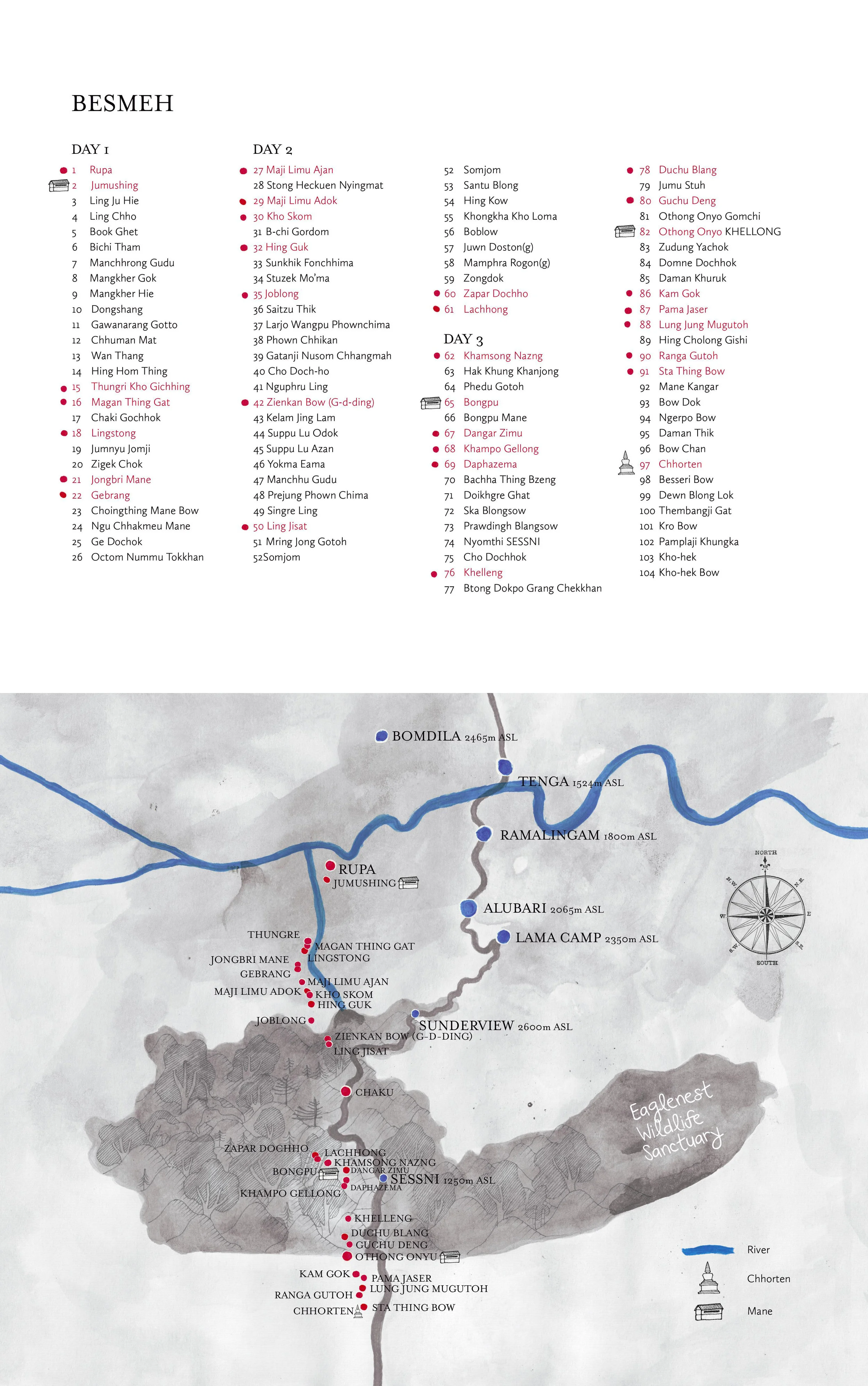 Map of Besmeh, Arunachal Pradesh